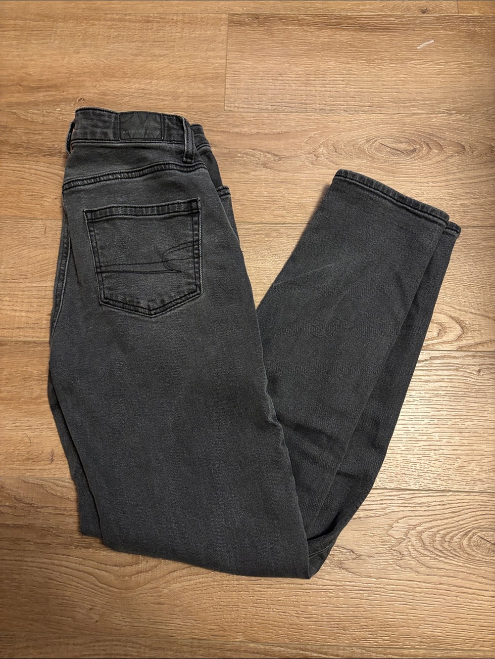 American Eagle Dark Grey/ Charcoal Jeans Size 0 Regular